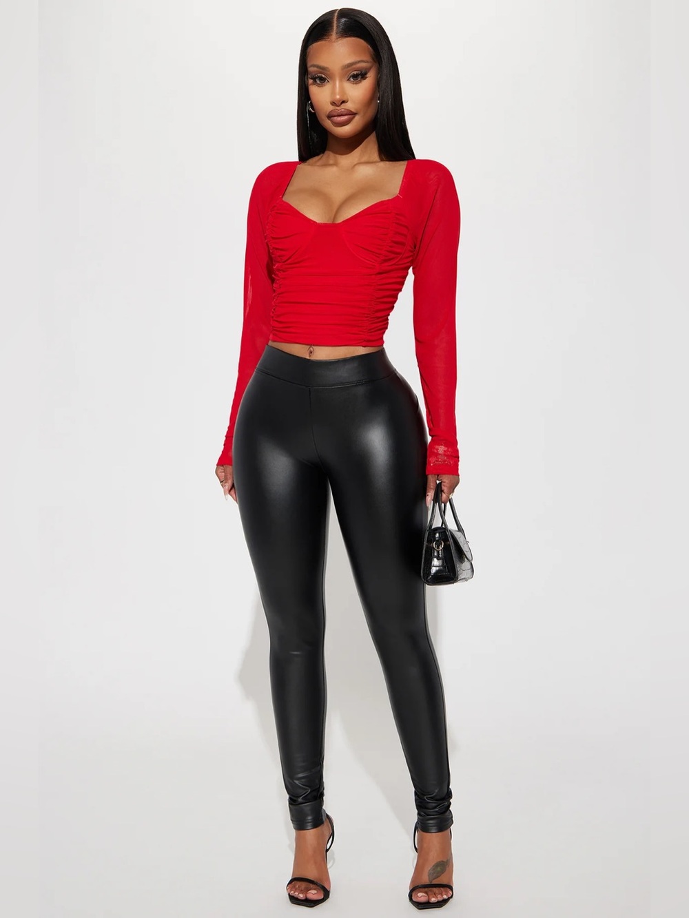NWT Fashion Nova Liliana Faux Leather Leggings